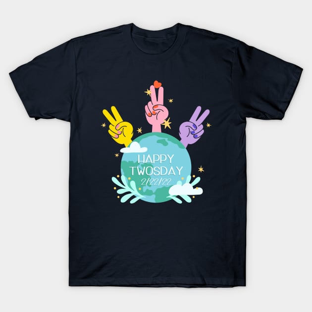 Happy Twosday 2/22/22 T-Shirt by Etopix